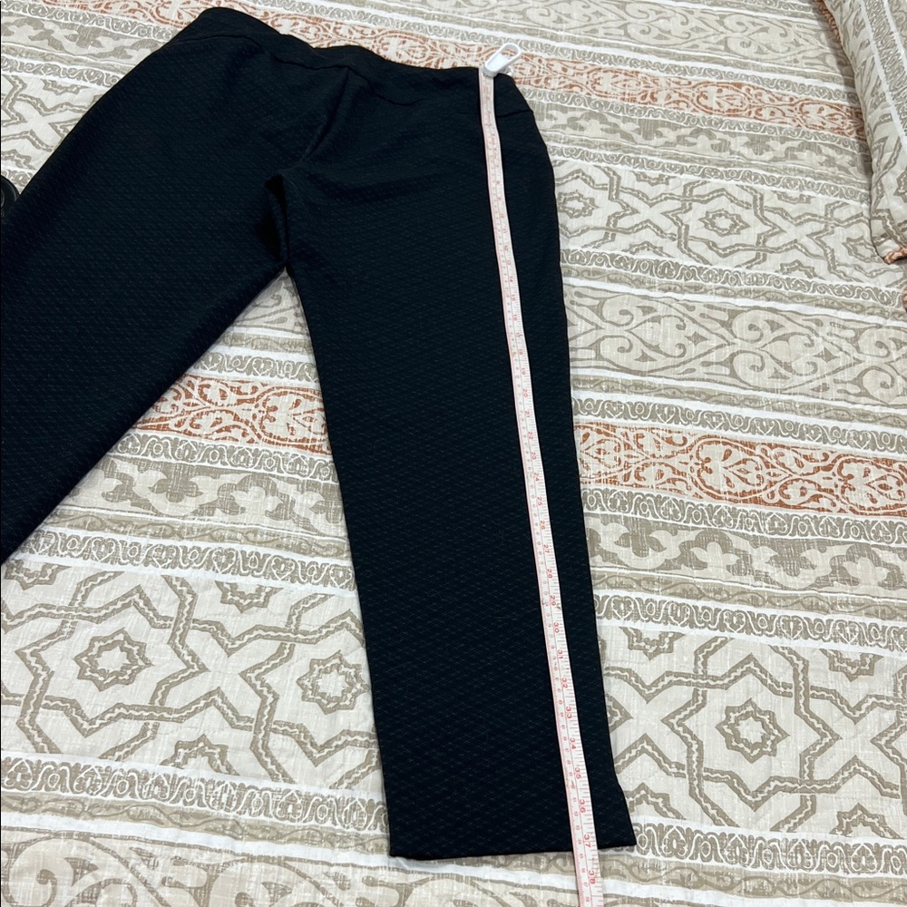 Zac & Rachel Black Textured Ponte Skinny Pants. - Picture 5 of 5